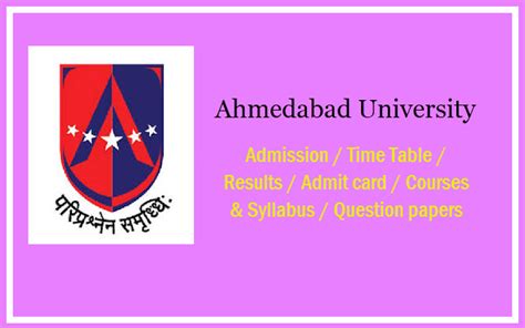 Ahmedabad University Result 2024 - B.Com, B.B.A, MBA, MCA