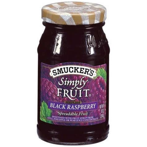 SMUCKER 10 OUNCE SIMPLY FRUIT SEEDLESS BLACK RASPBERRY - EACH, 10 oz - Kroger