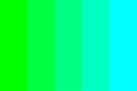 combination green-cyan Color Palette