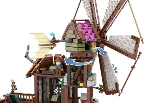 LEGO Ideas The Mountain Windmill Achieves 10,000 Supporters - The Brick Fan