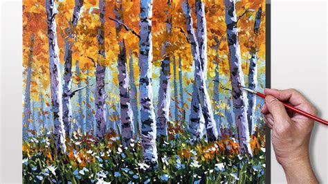 Birch Trees Painting