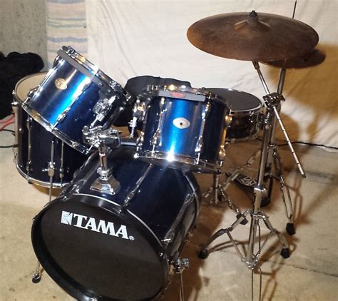 Tama Rockstar 5-Piece Drum Kit Mid 2000's Blue | Reverb