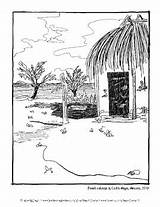 Color In 8 Original Drawings From The Yucatan Peninsula Of Mexico sketch template