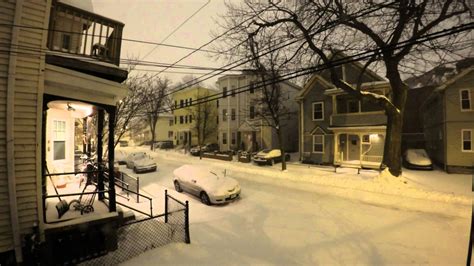 Time-Lapse Video of Winter Storm Juno Dumping Two Feet of Snow on Somerville, Massachusetts