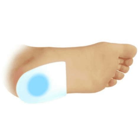 Gel Heel Cushions With Blue Dot | Small Pair