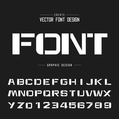 Tech Font Vector Art, Icons, and Graphics for Free Download