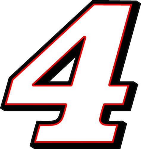 Nascar Number 4 Decal