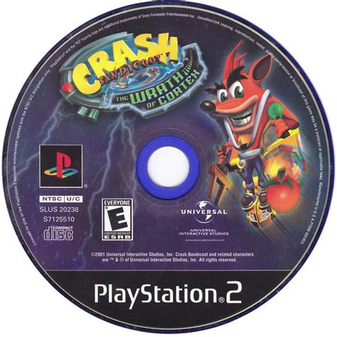 Crash Bandicoot: The Wrath of Cortex (2001) PlayStation 2 box cover art ...