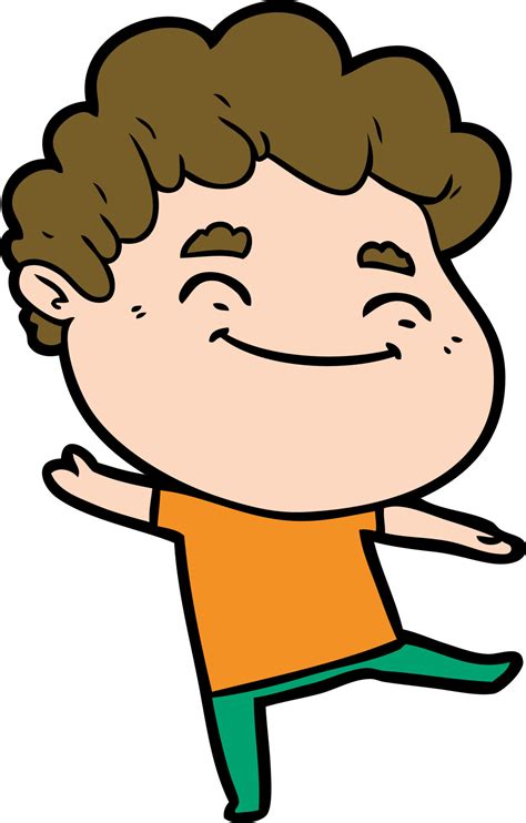 cartoon friendly man 12543259 Vector Art at Vecteezy