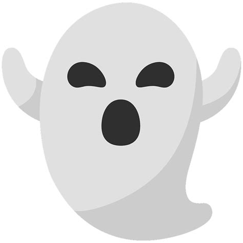 Ghost emoji clipart. Free download transparent .PNG | Creazilla