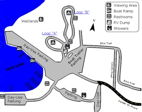 Utah Lake State Park Map - Utah Lake State Park UT USA • mappery