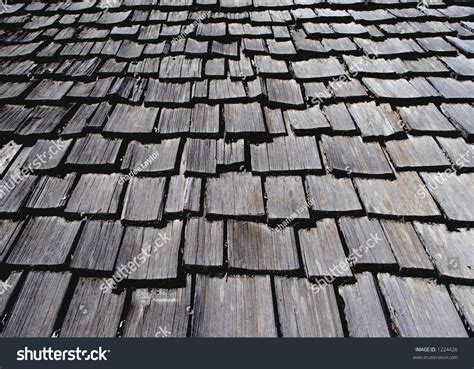 Old Wooden Roof Shingles Stock Photo 1224426 : Shutterstock