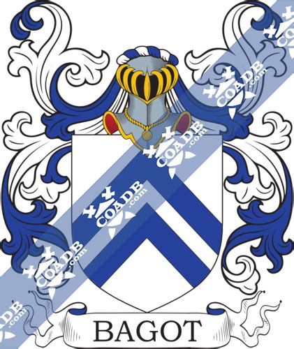 Bagot Family Crest, Coat of Arms and Name History