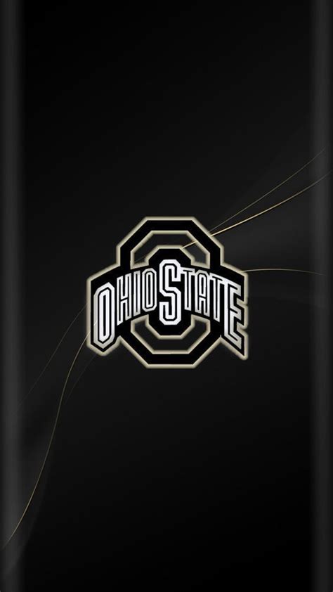 the ohio state logo on a black background