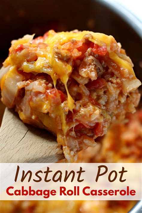 Instant Pot Cabbage Roll Casserole - 365 Days of Slow Cooking and ...