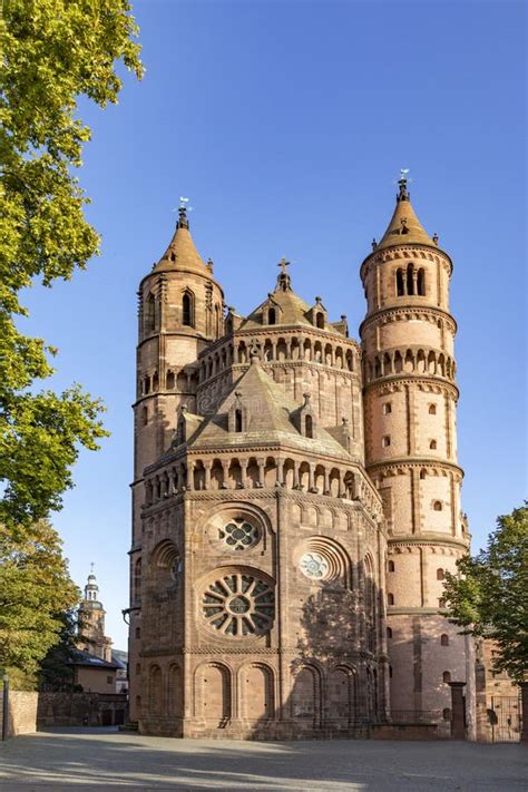 Historic Cathedral of Worms, Germany Stock Image - Image of spring ...