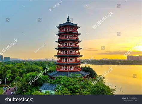 Aerial Photo Natural Scenery Huayang Lake Stock Photo 1757133026 | Shutterstock