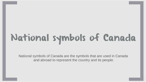 National symbols of Canada by Paulina Olędzka on Prezi