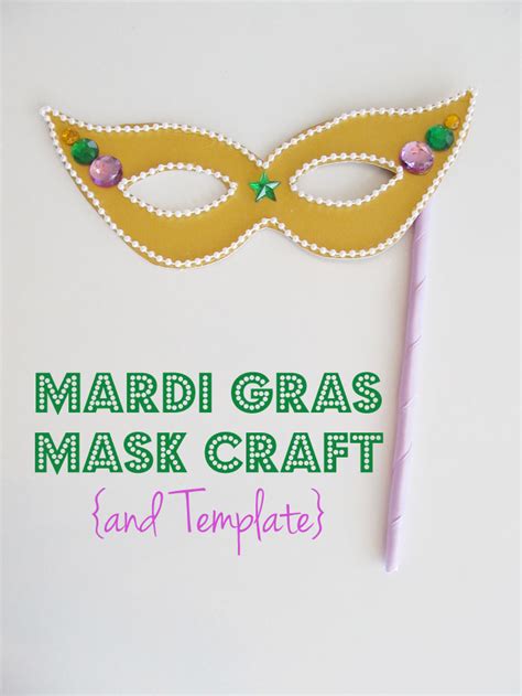 Mardi Gras Mask Craft {and Template} | Woo! Jr. Kids Activities : Children's Publishing