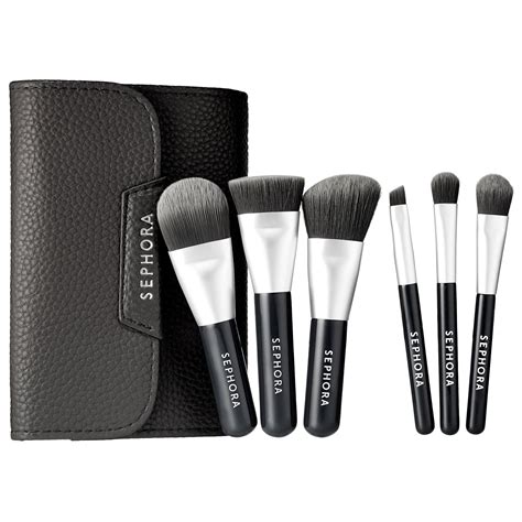 Mini Deluxe Charcoal Antibacterial Brush Set - SEPHORA COLLECTION | Sephora How To Wash Makeup ...