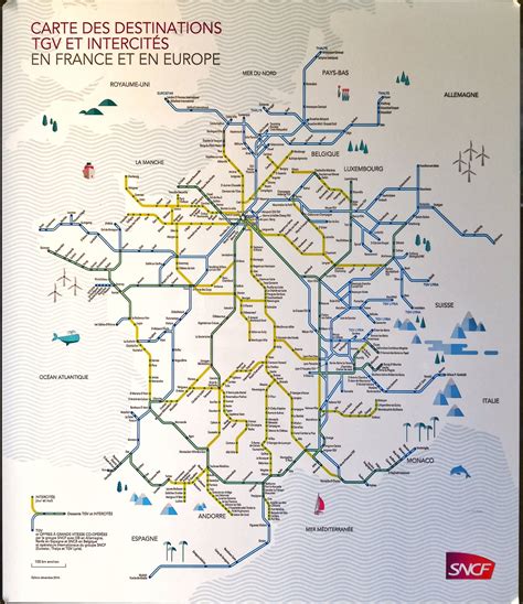 France & Paris train rail maps