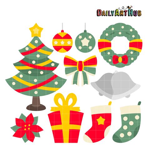 Christmas Things Clip Art Set – Daily Art Hub – Free Clip Art Everyday