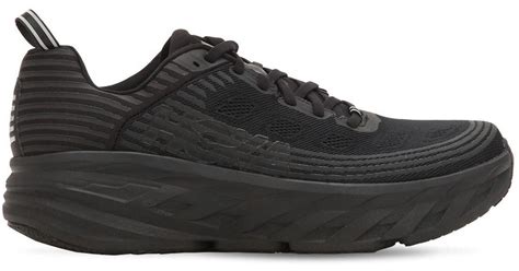 Lyst - Hoka One One Bondi 6 Men's Running Trainers In Black in Black for Men