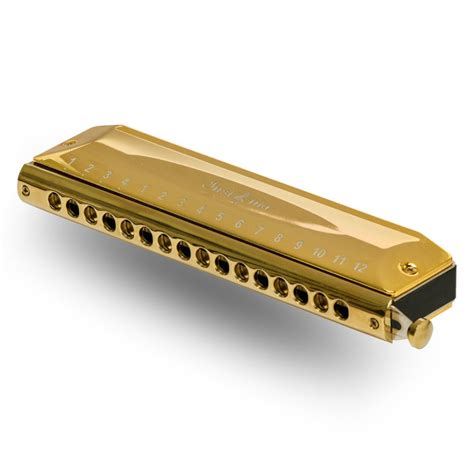 Buy Insignia Chromatic Harmonica, 16 Hole - Gold Plated Online - Supraa ...