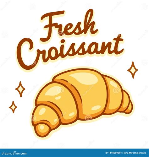 Fresh Croissant On White Background Royalty-Free Stock Image ...