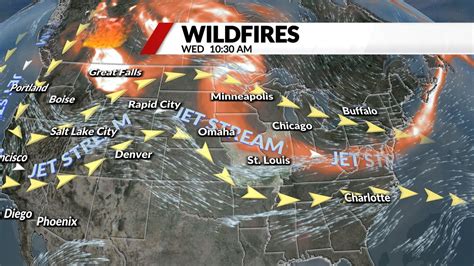 Canada Wildfires Smoke Map Today