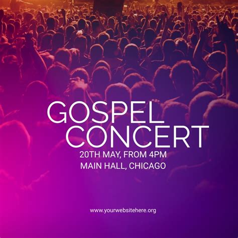 gospel concert Template | PosterMyWall