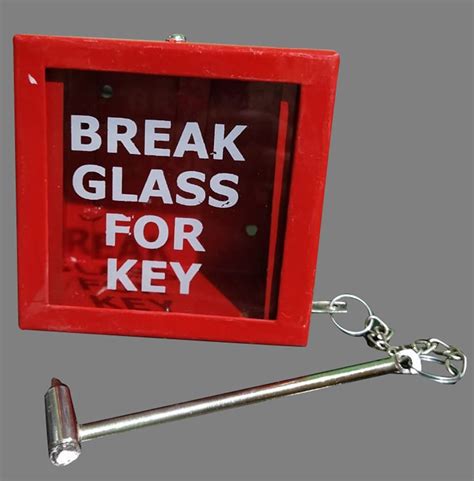 Metal Red Emergency Break Glass Key Box, For Fire Safety at Rs 5000 in Ahmedabad