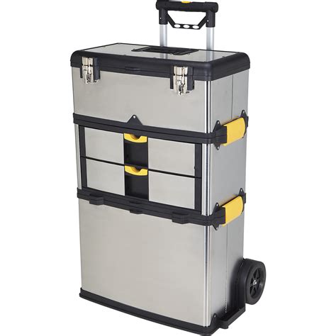 Product: Hawk Large Toolbox on Wheels — 20in.W x 10in.D x 33 1/2in.H, Model# MJ7577