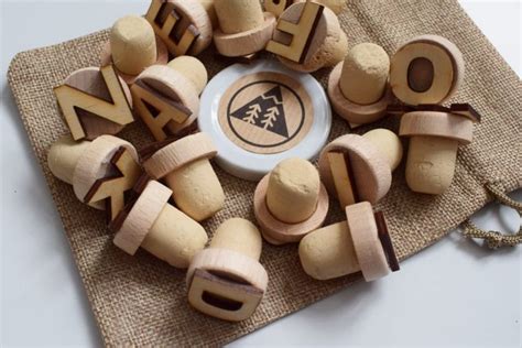 Wooden Play Dough Tools - Alphabet Wood Stampers - Special Learning House