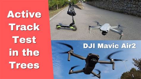 DJI Mavic Air 2 Active Track Test Following Electric Scooter