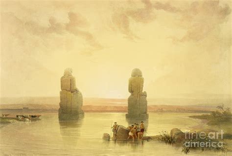 The Colossi of Memnon Painting by David Roberts - Fine Art America