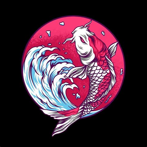 The Koi Fish Japan 3286969 Vector Art at Vecteezy