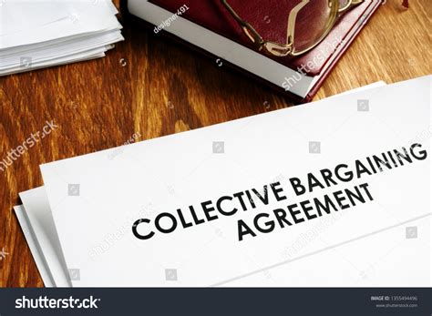 Collective Bargaining Agreement Note Pad Glasses Stock Photo 1355494496 ...