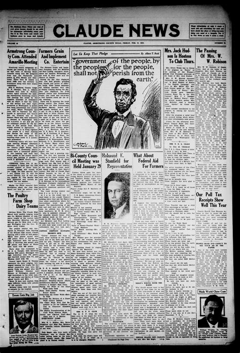 Claude News (Claude, Tex.), Vol. 43, No. 23, Ed. 1 Friday, February 12, 1932 - The Portal to ...