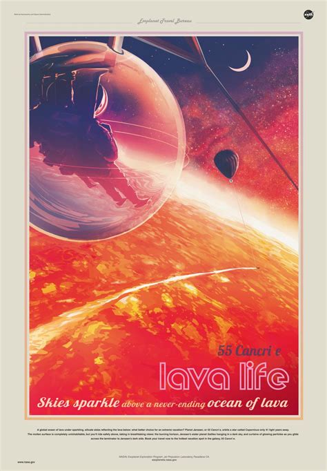 55 Cancri e - JPL Travel Poster | NASA Jet Propulsion Laboratory (JPL)