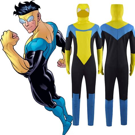 Invincible Cosplay Mark Grayson Superhero Costume Cosplay Bodysuit ACc ...