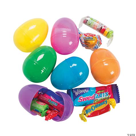 2 1/4" Bright Candy-Filled Plastic Easter Eggs - 24 Pc. | Oriental Trading