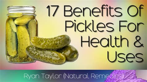 Pickles: Benefits for Health - YouTube