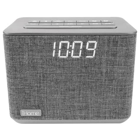 IHome Bluetooth Dual Alarm FM Clock Radio with Speakerphone and USB ...