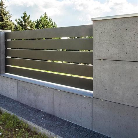 Concrete Wall Fence Designs