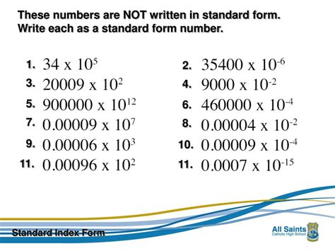 PPT - Standard Index Form PowerPoint Presentation, free download - ID:6807172