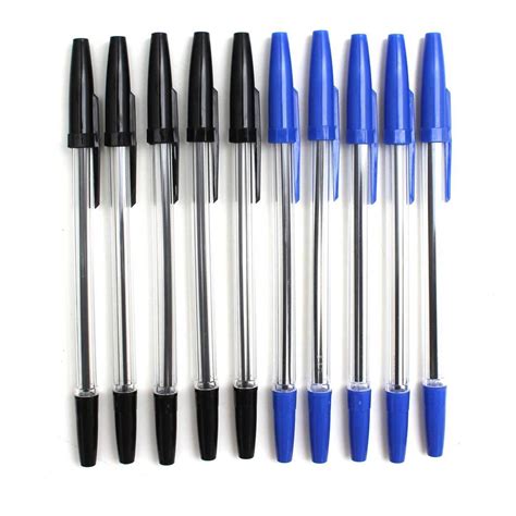 Blue and Black Ballpoint Pens 10 Pack | Hobbycraft