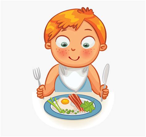 Eating Dinner Clipart Clip Art Kid Dinner Time Eating - Child Eating Clipart, HD Png Download ...