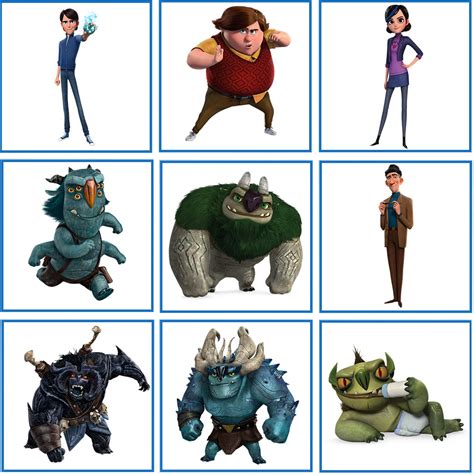 the animated characters are all different sizes and colors, but there ...