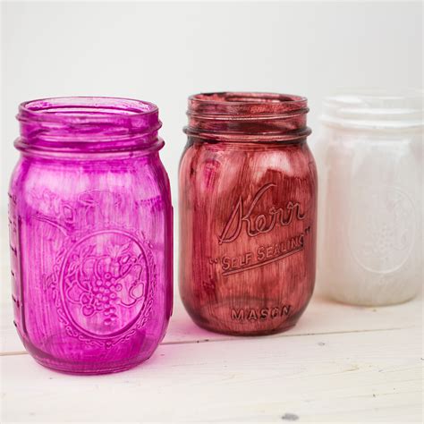 DIY Colored Mason Jars